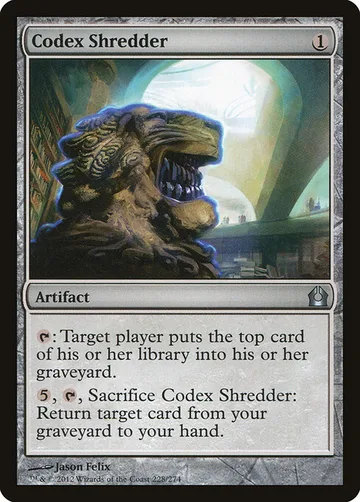 Codex Shredder 228, carta de Magic: The Gathering de Return to Ravnica