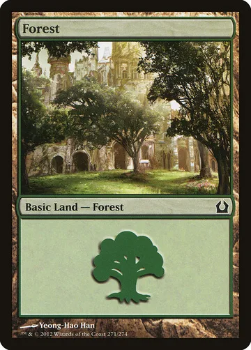 Forest 271, carta de Magic: The Gathering de Return to Ravnica