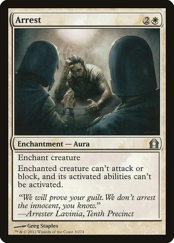 Arrest 3, carta de Magic: The Gathering de Return to Ravnica