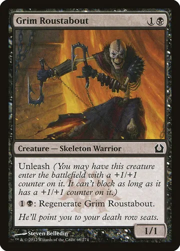 Grim Roustabout 68, carta de Magic: The Gathering de Return to Ravnica