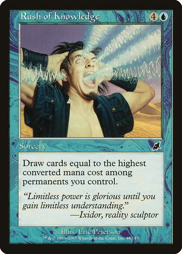 Rush of Knowledge 49, carta de Magic: The Gathering de Scourge