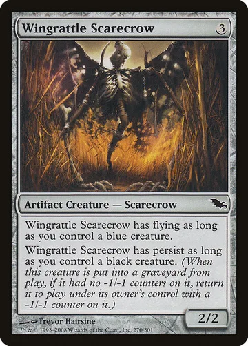 Wingrattle Scarecrow 270, carta de Magic: The Gathering de Shadowmoor