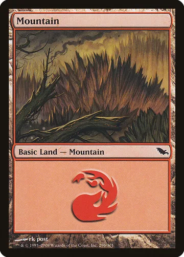Mountain 296, carta de Magic: The Gathering de Shadowmoor