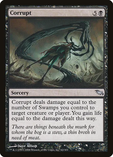 Corrupt 62, carta de Magic: The Gathering de Shadowmoor