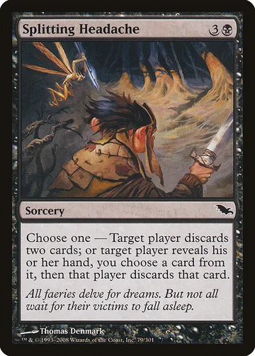 Splitting Headache 79, carta de Magic: The Gathering de Shadowmoor