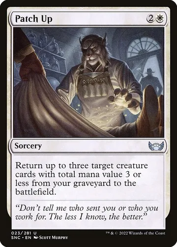 Patch Up 23, carta de Magic: The Gathering de Streets of New Capenna