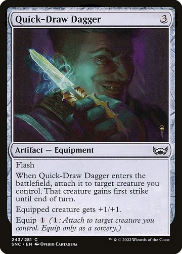 Quick-Draw Dagger 243, carta de Magic: The Gathering de Streets of New Capenna