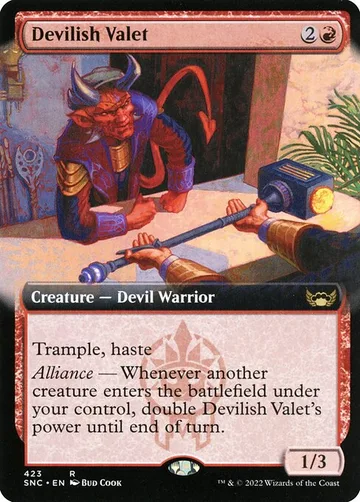 Devilish Valet 423, carta de Magic: The Gathering de Streets of New Capenna