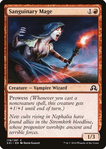 Sanguinary Mage 178, carta de Magic: The Gathering de Shadows over Innistrad