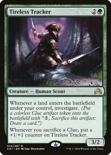 Tireless Tracker 233, carta de Magic: The Gathering de Shadows over Innistrad
