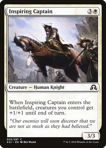 Inspiring Captain 25, carta de Magic: The Gathering de Shadows over Innistrad
