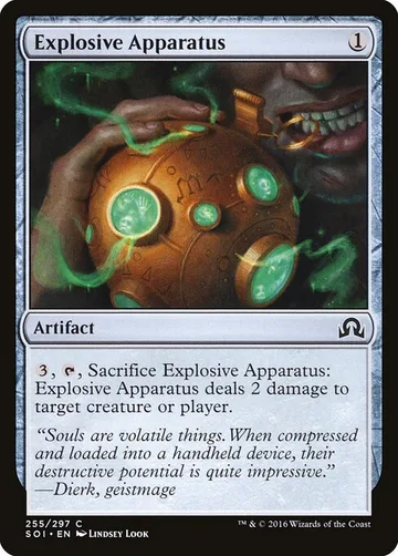 Explosive Apparatus 255, carta de Magic: The Gathering de Shadows over Innistrad