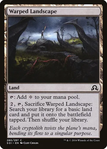 Warped Landscape 280, carta de Magic: The Gathering de Shadows over Innistrad