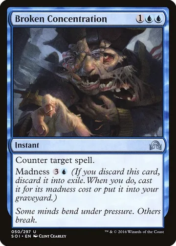 Broken Concentration 50, carta de Magic: The Gathering de Shadows over Innistrad