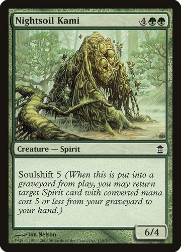 Nightsoil Kami 139, carta de Magic: The Gathering de Saviors of Kamigawa