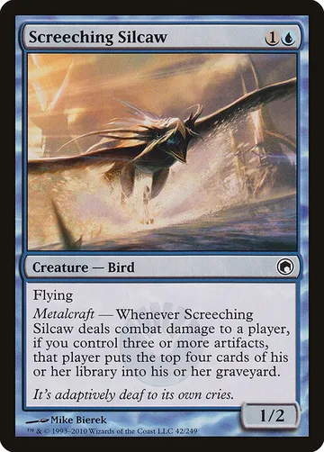 Screeching Silcaw 42, carta de Magic: The Gathering de Scars of Mirrodin