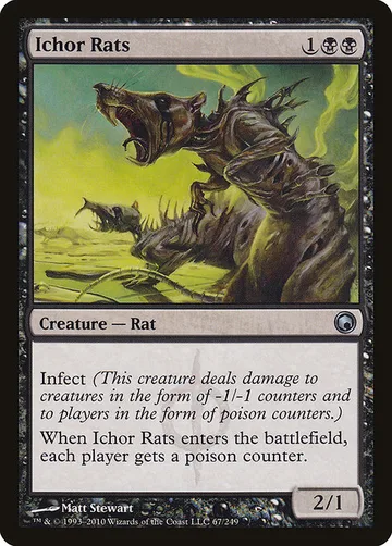 Ichor Rats 67, carta de Magic: The Gathering de Scars of Mirrodin