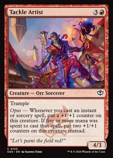 Tackle Artist 133, carta de Magic: The Gathering de Secrets of Strixhaven