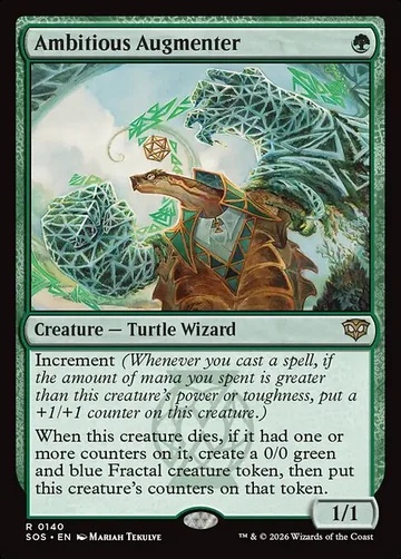 Ambitious Augmenter 140, carta de Magic: The Gathering de Secrets of Strixhaven