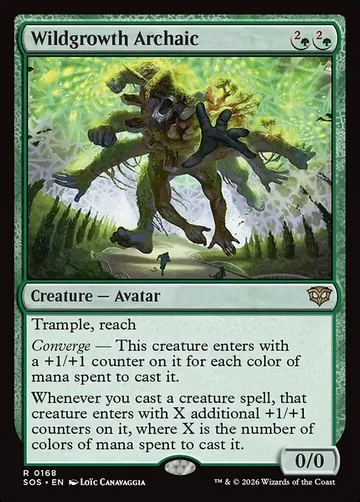 Wildgrowth Archaic 168, carta de Magic: The Gathering de Secrets of Strixhaven