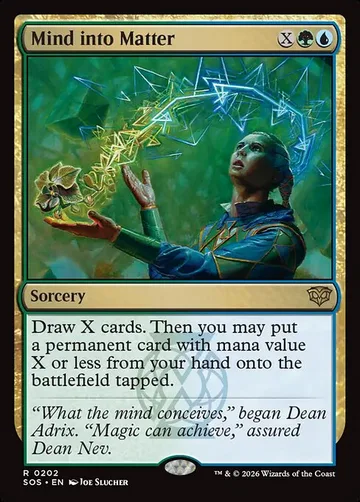 Mind into Matter 202, carta de Magic: The Gathering de Secrets of Strixhaven