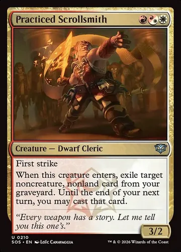 Practiced Scrollsmith 210, carta de Magic: The Gathering de Secrets of Strixhaven