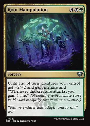 Root Manipulation 222, carta de Magic: The Gathering de Secrets of Strixhaven