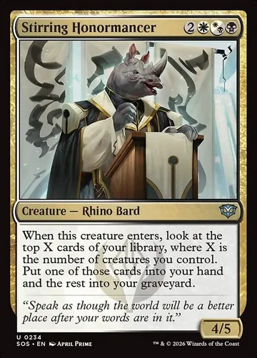 Stirring Honormancer