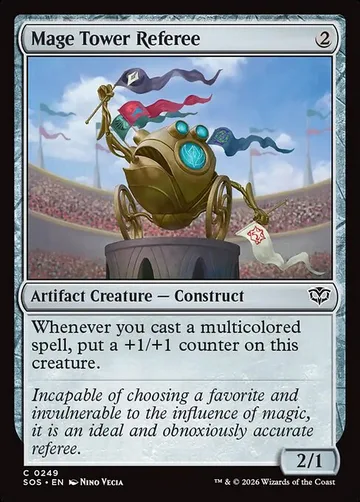 Mage Tower Referee 249, carta de Magic: The Gathering de Secrets of Strixhaven