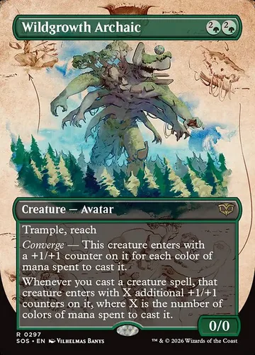 Wildgrowth Archaic 297, carta de Magic: The Gathering de Secrets of Strixhaven