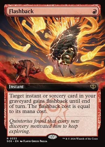 Flashback 333, carta de Magic: The Gathering de Secrets of Strixhaven