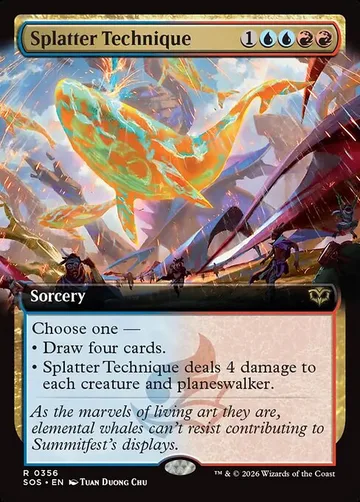 Splatter Technique 356, carta de Magic: The Gathering de Secrets of Strixhaven