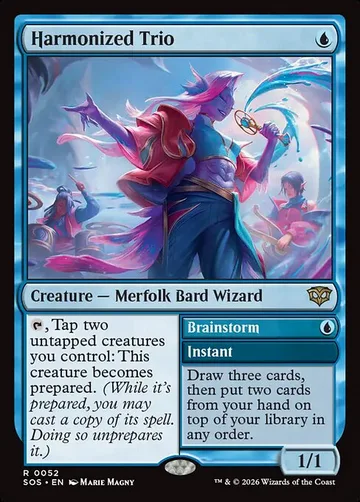Harmonized Trio // Brainstorm 52, carta de Magic: The Gathering de Secrets of Strixhaven