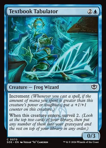 Textbook Tabulator 70, carta de Magic: The Gathering de Secrets of Strixhaven