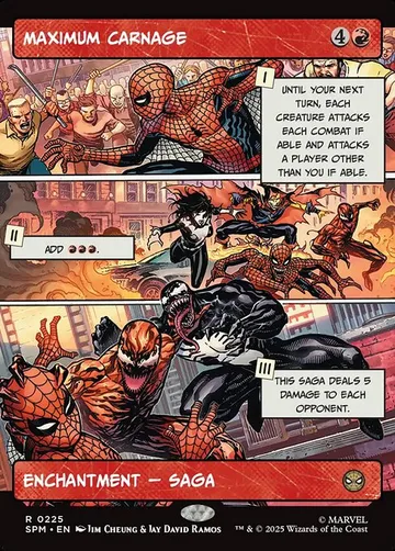 Maximum Carnage 225, carta de Magic: The Gathering de Marvel's Spider-Man
