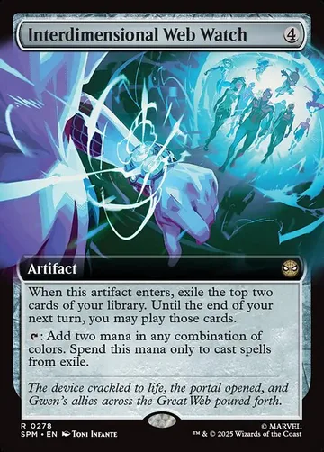 Interdimensional Web Watch 278, carta de Magic: The Gathering de Marvel's Spider-Man