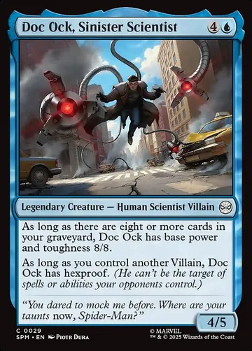 Doc Ock, Sinister Scientist 29, carta de Magic: The Gathering de Marvel's Spider-Man
