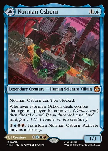 Norman Osborn // Green Goblin 39, carta de Magic: The Gathering de Marvel's Spider-Man