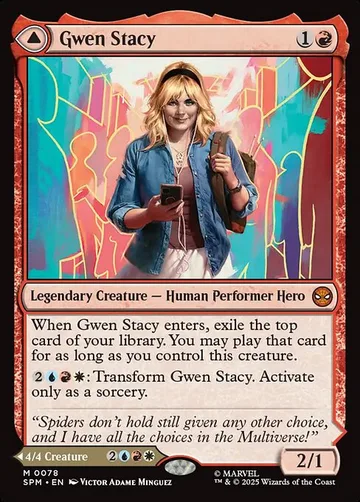 Gwen Stacy // Ghost-Spider 78, carta de Magic: The Gathering de Marvel's Spider-Man