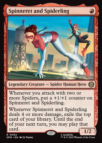 Spinneret and Spiderling 94, carta de Magic: The Gathering de Marvel's Spider-Man