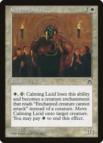 Calming Licid 2, carta de Magic: The Gathering de Stronghold