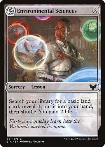 Environmental Sciences 1, carta de Magic: The Gathering de Strixhaven: School of Mages