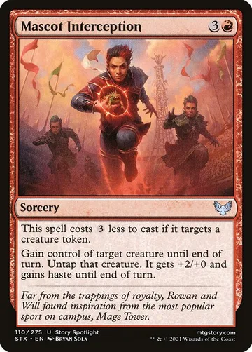 Mascot Interception 110, carta de Magic: The Gathering de Strixhaven: School of Mages
