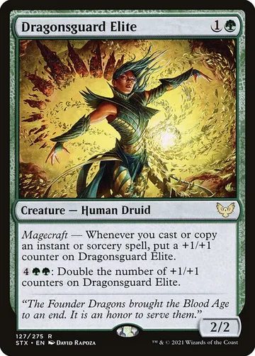 Dragonsguard Elite 127, carta de Magic: The Gathering de Strixhaven: School of Mages
