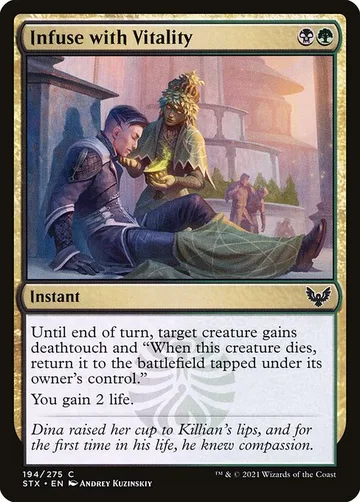 Infuse with Vitality 194, carta de Magic: The Gathering de Strixhaven: School of Mages