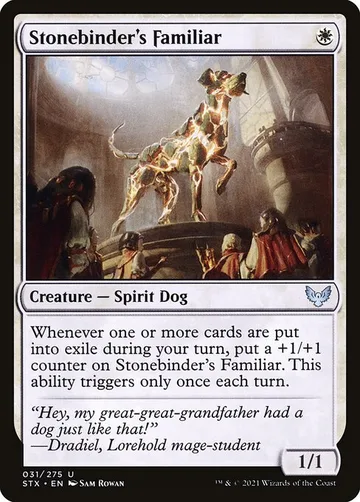 Stonebinder's Familiar 31, carta de Magic: The Gathering de Strixhaven: School of Mages