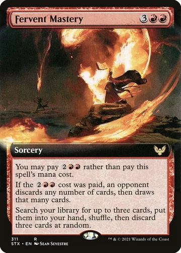 Fervent Mastery 311, carta de Magic: The Gathering de Strixhaven: School of Mages