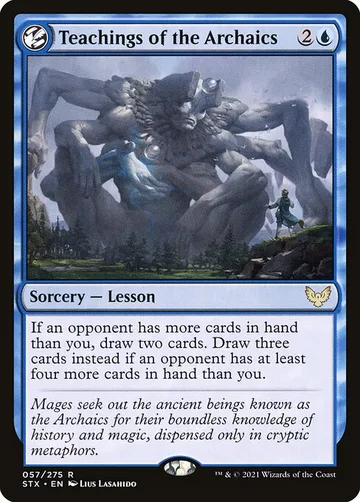Teachings of the Archaics 57, carta de Magic: The Gathering de Strixhaven: School of Mages