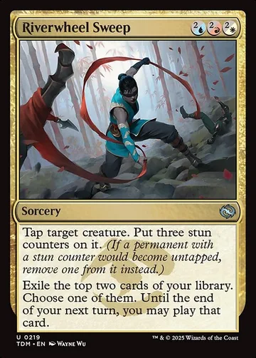 Riverwheel Sweep 219, carta de Magic: The Gathering de Tarkir: Dragonstorm