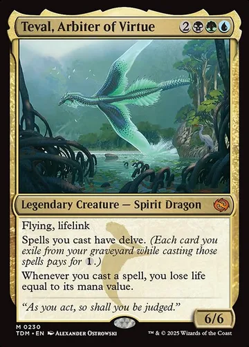 Teval, Arbiter of Virtue 230, carta de Magic: The Gathering de Tarkir: Dragonstorm